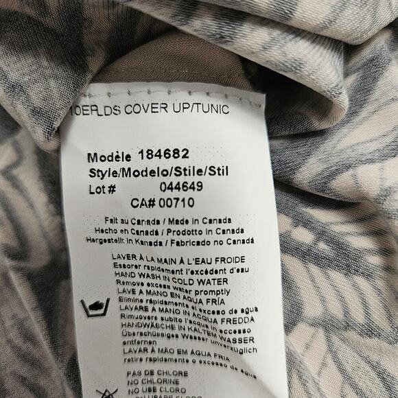 Joseph Ribkoff Beige Black Lace Print Sleeveless A Line Dress Size 8 - Picture 8 of 12